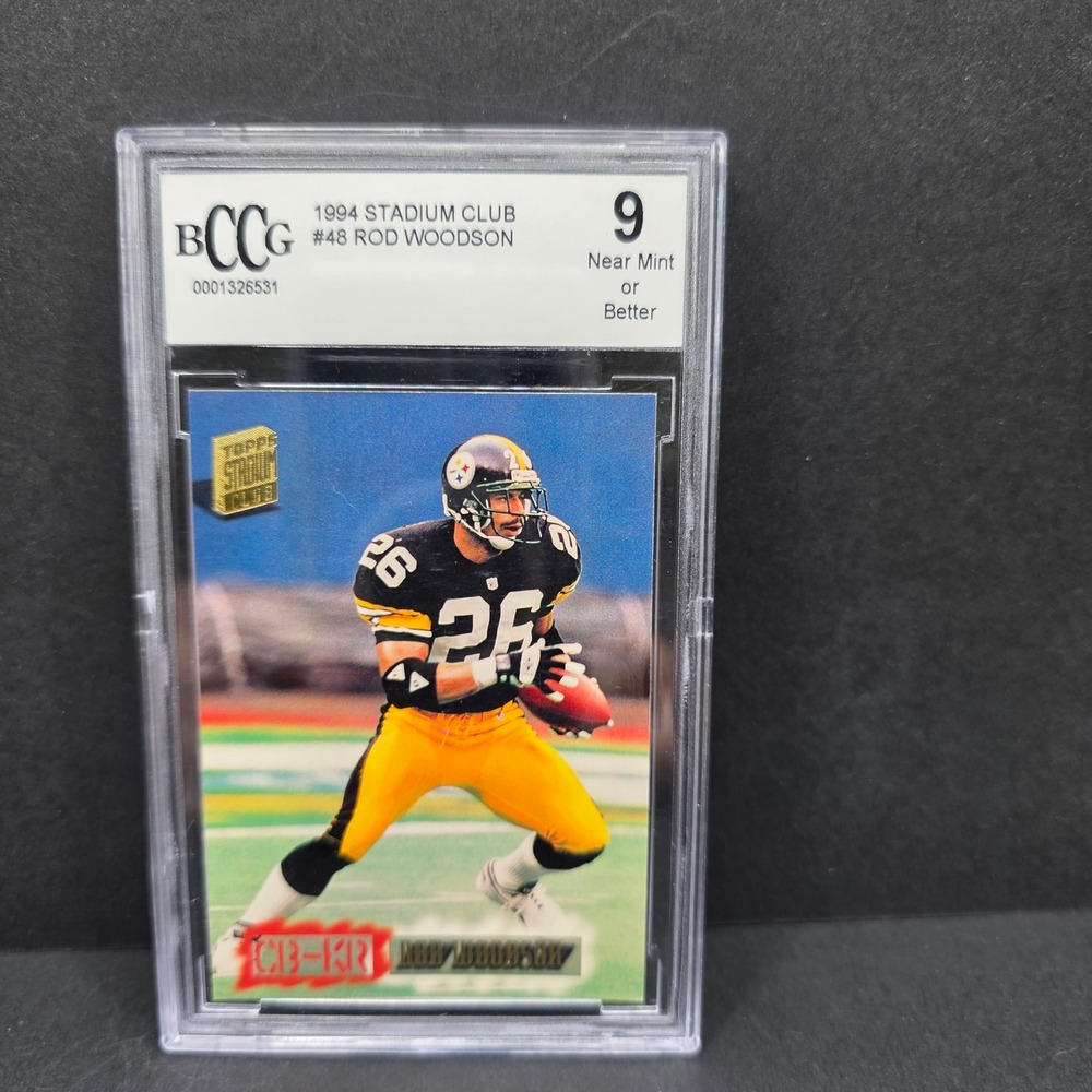 Topps Stadium Club Football Rod Woodson BCCG‎ 9 1994 #48 Steelers Card